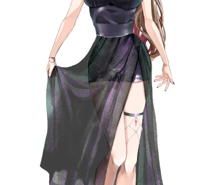 活動を支えるお姿を描きます Vライバー様向けでご希望の様々なポーズに対応できます イメージ2