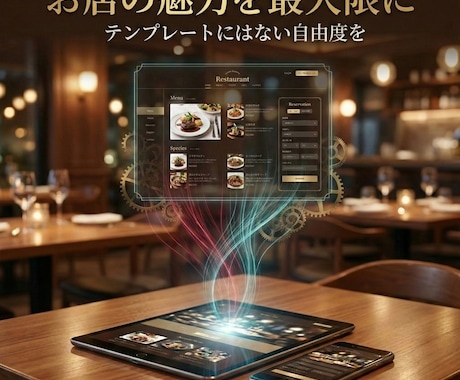こだわりを形に！完全フルスクラッチのHPを作ります テンプレートにはない自由度を。あなたの理想を実現します イメージ2