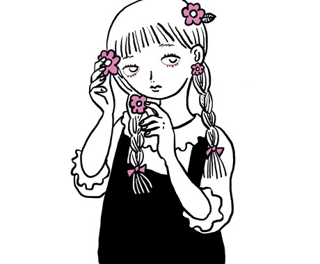 シンプルな線画の似顔絵イラスト描きます イメージ1