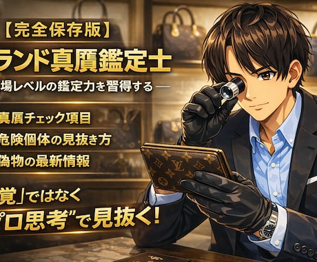 現役プロのテクニカルブランド真贋術 教えます “感覚”ではなく“再現性”で見抜くプロの思考法。 イメージ2