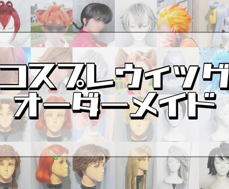コスプレ用ウィッグオーダー受け付けます コスプレ用ウィッグセット