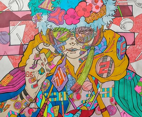 昔風のような個性的な絵を描きます アナログならではの絵をここに!観賞用の原画やデータなど! イメージ2