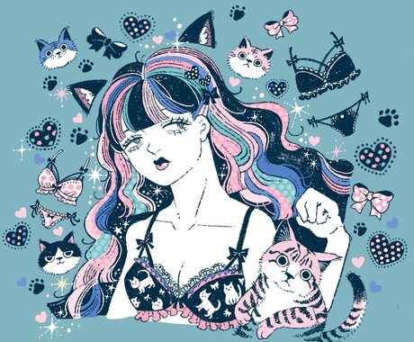 コンカフェグッズのイラスト描きます グッズやアイコン、サムネイルに使えるイラストを描きます！ イメージ2