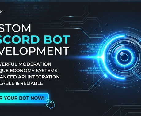 初心者向けの方にDiscordの鯖botを作ります あなた専用のDiscord botを丁寧に制作します イメージ1
