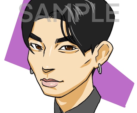 SNS用のアイコン似顔絵描きます 似ていてポップな似顔絵、低価格で描きます！ イメージ2