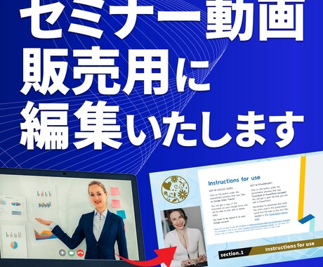 セミナー動画を販売用に編集いたします ポイントをまとめて、学びやすく イメージ1