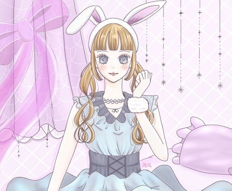 アニメ風女の子のイラストを描きます アニメ風タッチイラスト