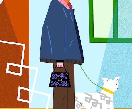 カラフルでグラフィカルなイラストを描きます 他にはないオリジナリティかつ目を引くようなポップなイラスト イメージ2