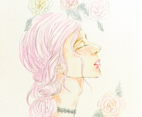 水彩画お描きします 淡く、儚い雰囲気がお好きな方へ イメージ2