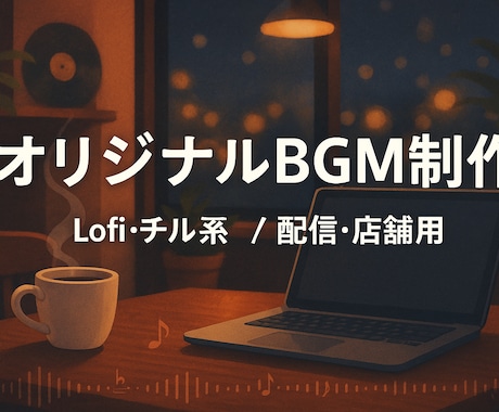 おしゃれで心地よいLofi系BGM作成します 配信者様・Vtuber向けLofiBGM制作 イメージ1