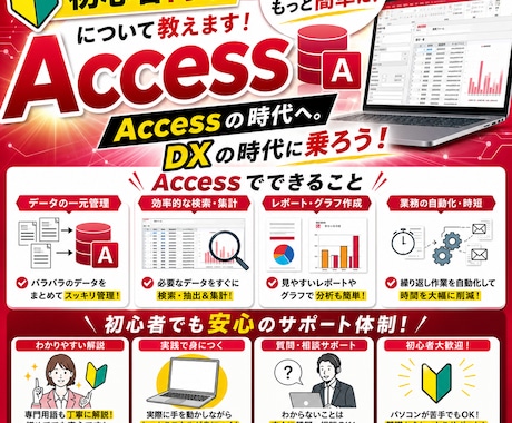初心者向け→Accessについて教えます Accessの時代へ。DXの時代に乗ろう！ イメージ2