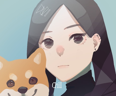 SNS用アイコンをお描きしますます 厚塗りのSNS用のアイコンイラストをお描きします イメージ2