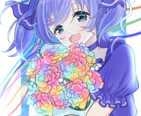 1枚絵作成いたします あなただけの可愛い、かっこいいイラスト作成します イメージ2