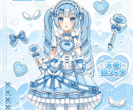 VTuber立ち絵お描きいたします 可愛くて目に留まる立ち絵制作します イメージ1