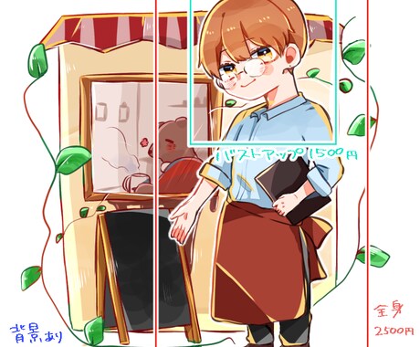 ミニキャライラスト描きます SNSアイコンや動画素材にいかがですか？ イメージ2