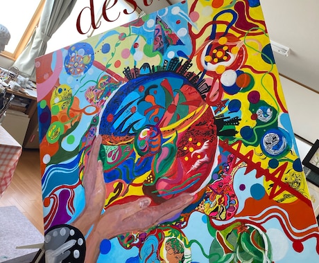 お部屋のインテリアに合うような絵画を制作します インテリアになる絵画でアクセントに イメージ2