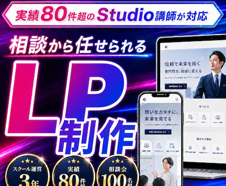 実績65件｜売上UPするLPを作成します SEO対策／スマホ対応／正確なマークアップ／Google連携 イメージ1