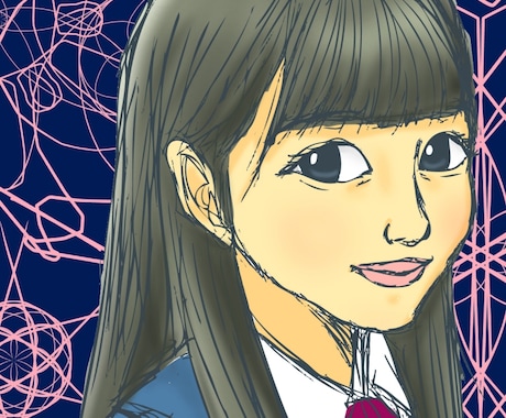 なんとなくカラー似顔絵描きます サンプルのようなイラストです。 イメージ2