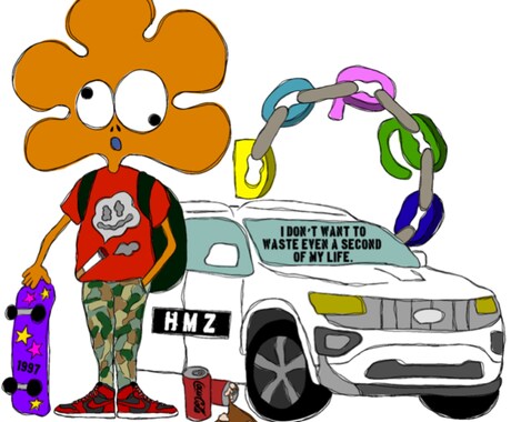 世界で１つ。人生をハッピーにします あなたや会社をイメージして描きます。Tシャツも出来ます！ イメージ2