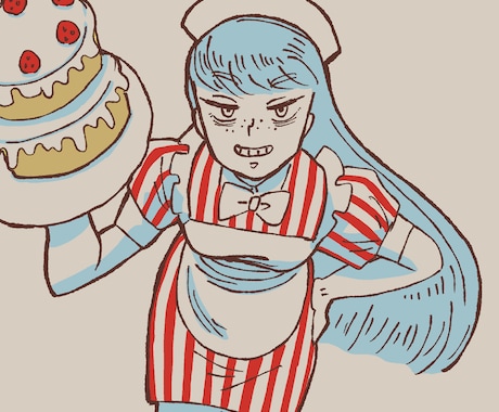 色数限定でおしゃれな人物イラスト描きます SNS、MV・動画サムネイル、表紙、記念日イラスト等に！ イメージ1