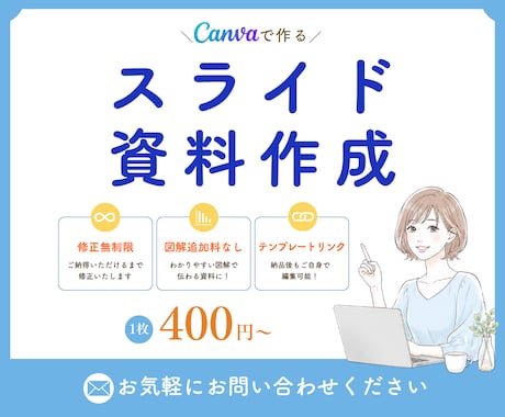 シンプルで伝わるスライド資料をお作りします イメージ1
