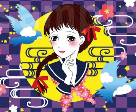 どこか懐かしい少女イラスト作成いたします イメージ1