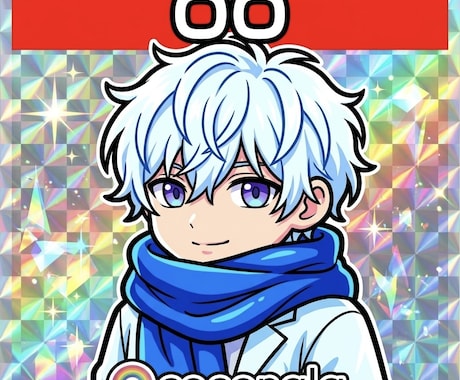 ビックリマンシール風☆イラスト☆似顔絵☆制作ます キャラ・似顔絵・ロゴを懐かしあの世界観で！！ イメージ1