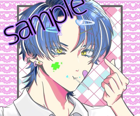 少女漫画風かわいいポップなキャライラストを描きます 商用利用OK！表情差分無料！サムネイルやアイコンにどうぞ！ イメージ2