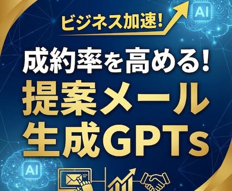 提案メールの成約率を高めるGPTsを提供します 3分で！心理学に基づいた説得力のある提案メールを生成 イメージ1