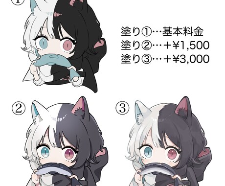 デフォルメイラスト制作いたします グッズやアイコンに！まずは気軽にご相談ください イメージ2