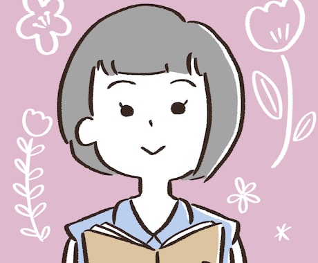 シンプルかわいい似顔絵描きます SNSアイコンや名刺、広告にも☆柔軟に対応いたします イメージ2