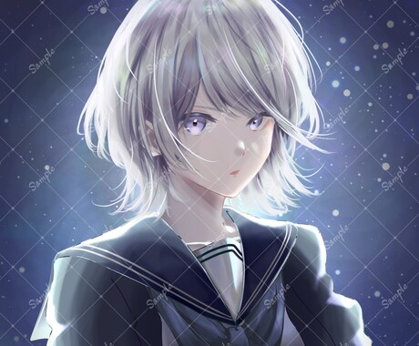 綺麗で可愛いアニメ風塗りイラストを描きます アイコン・動画用・1枚絵などお描きします！ イメージ2