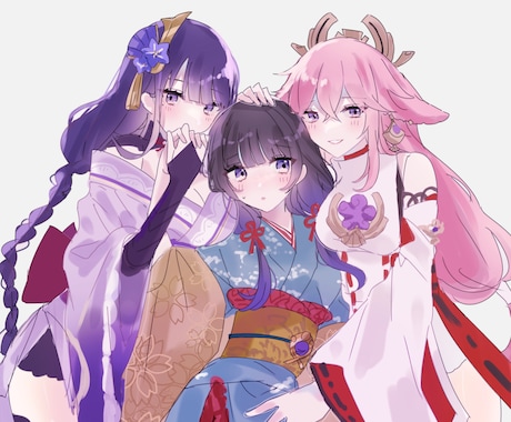 イラストオーダー、アイコンオーダー承ります 等身、SDのイラスト、アイコンオーダー承ります。 イメージ1