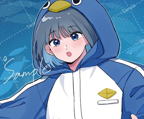 可愛いイラスト/アイコンを制作いたします アニメ塗り/厚塗り風イラスト描きます イメージ2