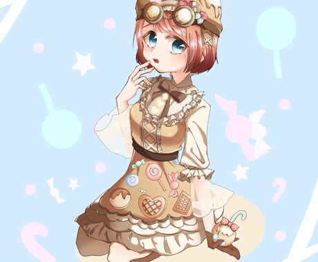 アイコンやヘッダー、キャラクターイラストを描きます あなたの名前をアイコン内に書き込めます！ イメージ2