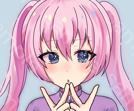 超♡可愛い女の子のアイコン作成します 可愛いSNS用アイコンで個性をだそう イメージ1