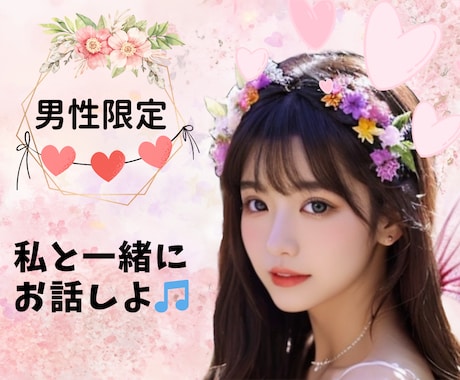 男子専用の癒し部屋❤な事や愚痴まで全てお聞きします 年上★年下さん私が優しく包みます。素直に甘えて欲しいな❤ イメージ1