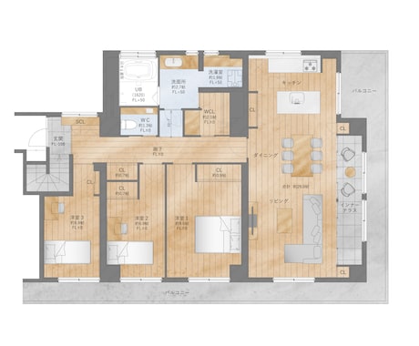 アパート、マンションの間取り作成します 経験豊富な一級建築士が理想のご希望に沿った間取り図を提案 イメージ1