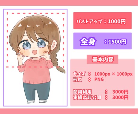 ミニキャライラスト作成します SNS等でも利用可能◎シンプルなミニキャライラスト イメージ2