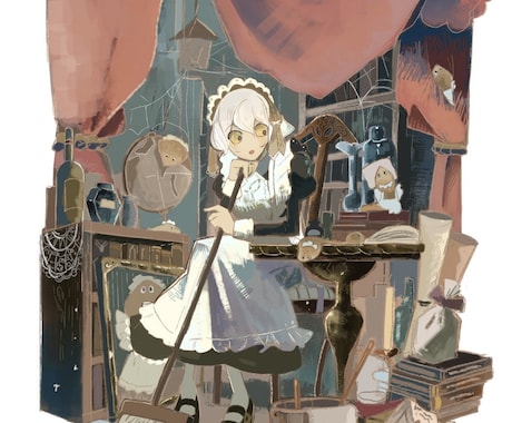 お客様の世界観に合わせた背景込みの絵を制作します イメージ1