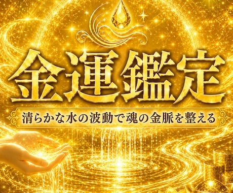 金運鑑定｜お金が巡らない本当の理由を視抜きます 金脈を調律し、金運が巡る引き寄せ体質へ イメージ1