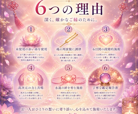 復縁成就「未使用の赤い糸」が導く永遠の絆ます 【彼から末永く愛され続ける】未来へと導いてまいります。 イメージ2