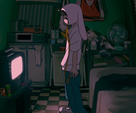 背景込みの一枚絵イラストを制作します 世界観を活かした密度の高い作品制作をします イメージ2