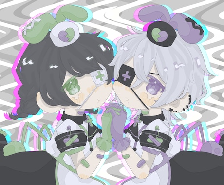 かっこいいより可愛いよりのイラストを提供しています イメージ1