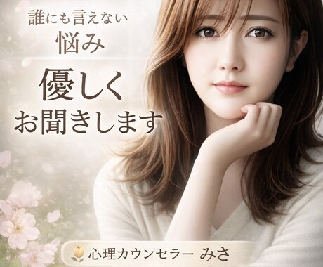 心に寄り添い優しくお話聴きます 否定せずあなたの気持ちを大切に受け止めます イメージ1