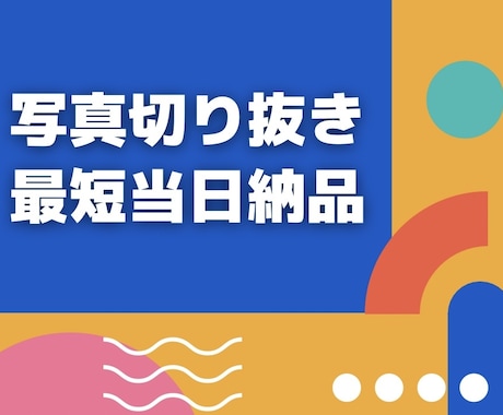 現役のプロが写真の切り抜きをします 大手通販雑誌も担当するプロの技術でお任せください イメージ1