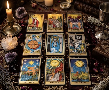 タロット3枚引き｜過去・現在・未来を読み解きます 3枚のカードが時の流れであなたの今を照らし出します イメージ2