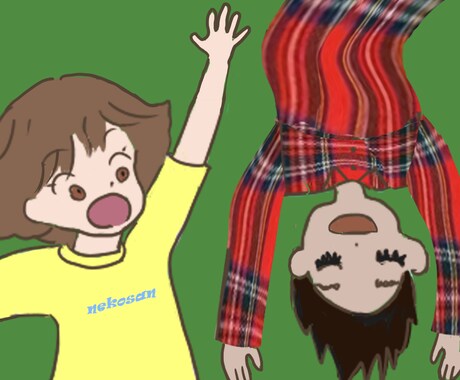 笑える絵　面白い絵　3枚描きます 脱力系のイラストで、あなたのサイトをほっこりさせませんか？ イメージ2