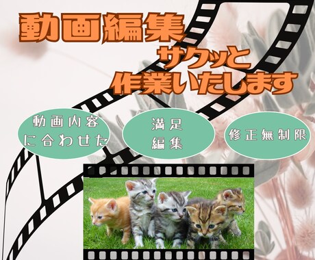 素早く品質の良い動画編集承ります 動画内容に合わせた柔軟な編集！安心感も合わせてお任せ！ イメージ1