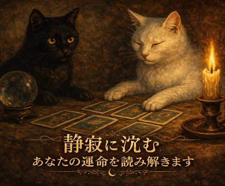 静寂に沈むあなたの運命を読み解きます 占い初心者の方におすすめ…優しく寄り添う鑑定を行います。 イメージ1